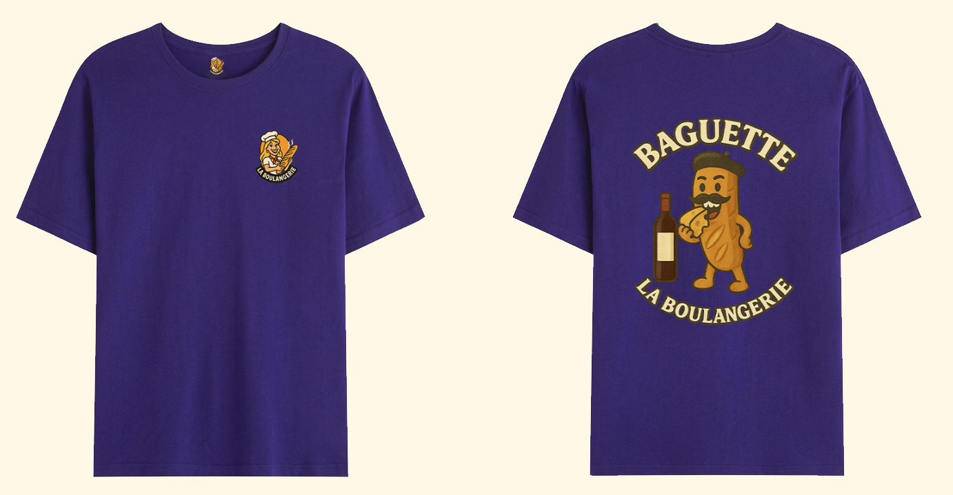 T-shirt La boulangerie "Baguette"